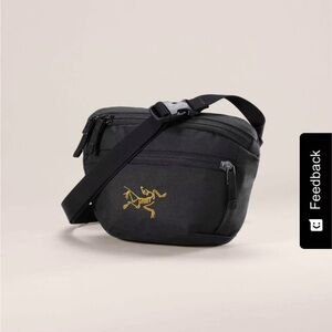 Arcteryx Mantis 1 waist pack bag in black